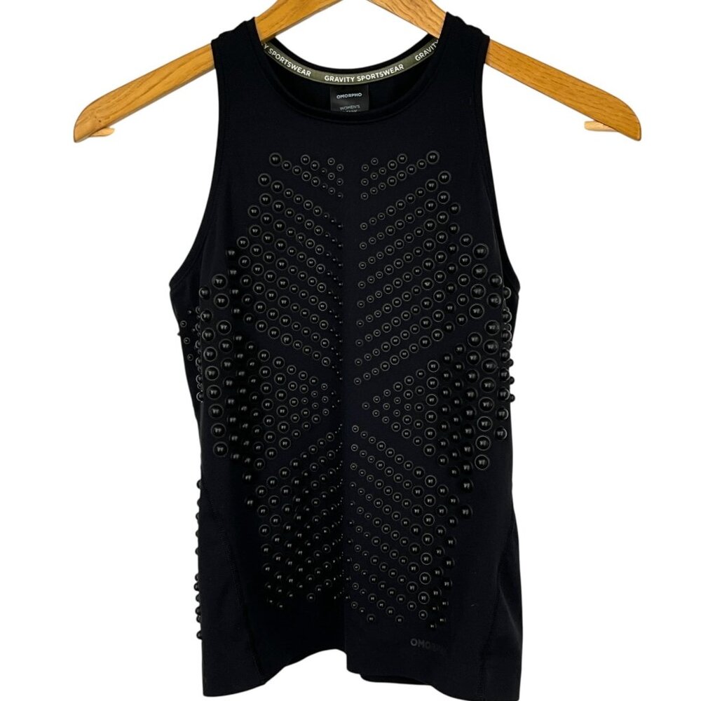 Black Studded Weighted Tank Top Omorpho Small